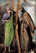 GRECO, El St Andrew and St Francis oil painting reproduction